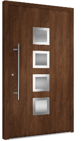 Drzwi zewnętrzne brązowe